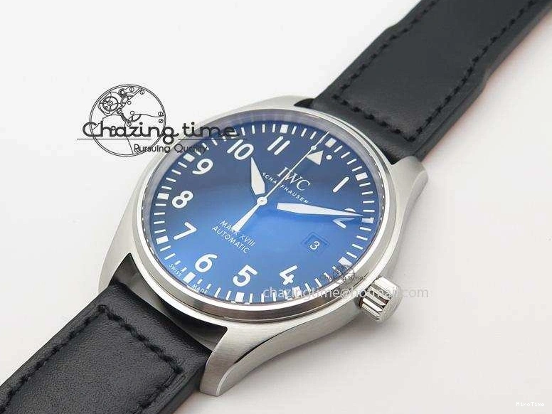 MIROTIME 0313 Mark XVIII IW327001 V6F Best Edition Black Dial On Black Leather Strap A Tailored 7307